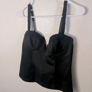 Ally Corset Lace Trim Top